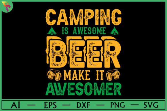 Download Camping T-shirt Design - Premium Resources